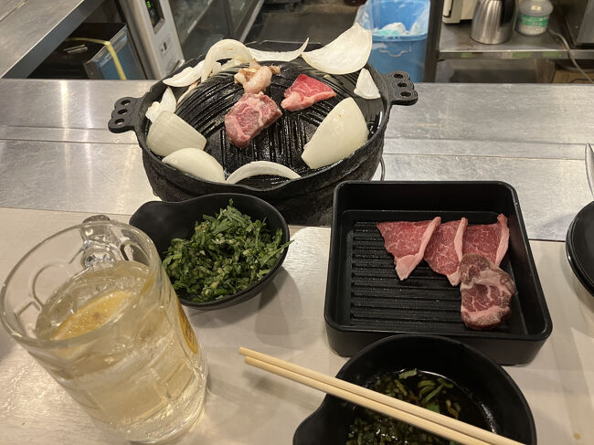 まずはJetstarで成田入り。<br />今回は千葉で宿泊。<br />千葉で呑むのは初めてかもしれないな・・・<br />これから北海道へ行くのにジンギスカンを食べてみる。