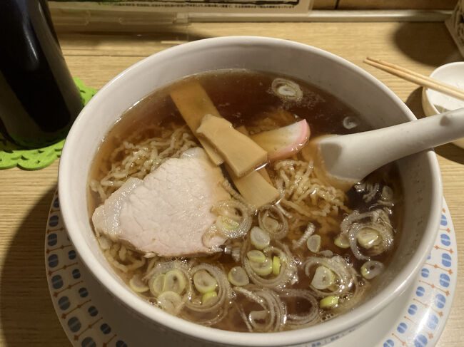 しめの煮干しラーメン。