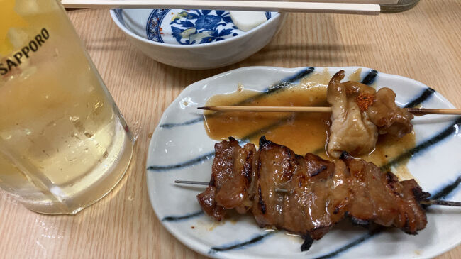 やきとん食べに亀戸。<br />ここは駅からも遠いが旨い。