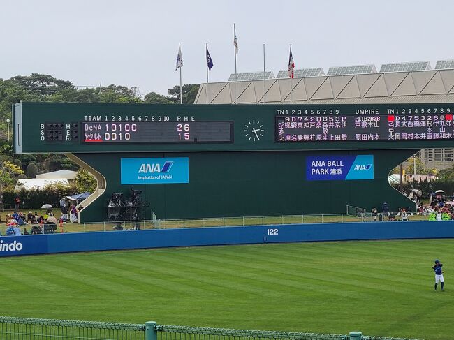 当初は試合を2時間ほど観戦する予定でしたが、主力が下がったことに加え、我々の体感温度も下がってきたので、30分早く席を立つことにしました。