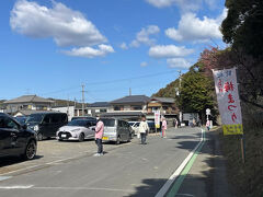 龍尾神社に到着です。龍尾神社の駐車場はすでに満車！案内の方もいました。平日でも梅の時期は混雑するので、車で行かれる際は早めに行くか、時間をずらしていくのがいいでしょう。生涯学習センターに車を停めてきてよかったです。