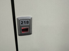 ということで、１つ下の階にあるロッカーに荷物を預けて観光することに。
ロッカーはクレカで支払いできました。
電話番号等も不要です。