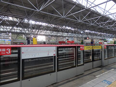北投駅のホーム。