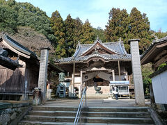 二日目は１１番藤井寺へ。ホテルから４０分ほどだけど、足が痛くてゆっくり。
次回の超細切れは６月頃を予定しているので、納経所で山越えの情報を教えてもらって登山口を確認。
１５人くらいの団体のお遍路さんが登っていきました。

ここの本堂の天井は立派な龍の絵があります。

６月は「マムシ、虫、イノシシ」などに注意することってアドバイスいただきました。