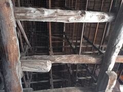 千畳閣の古くて太い天井の梁