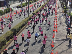 出陣式の後はチョコッと走者の通過を見送って原宿から山手線で田町へ移動
