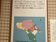 久米島博物館で久米島のことを勉強。
前日に行ったはての浜は珊瑚礁で久米島と繋がっているようです。