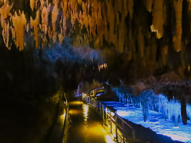 沖縄暖春18〈玉泉洞〉c 黄金柱 銀河街道 絞り幕 ☆Escalator