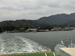 宮島フェリーで帰ります