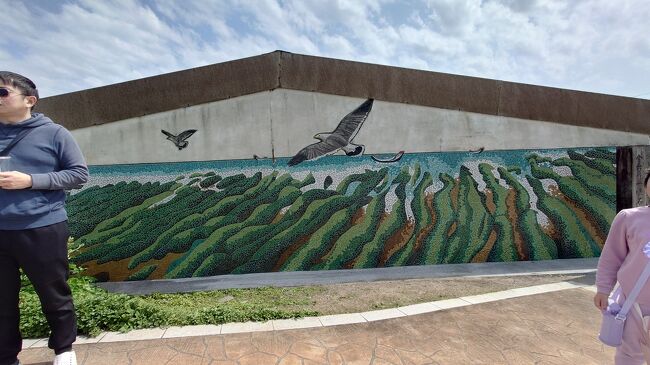 老梅緑石槽へ。<br />途中、ガイドさんが冷えたミネラルウォーターを買ってくれます（ツアー代金に含まれる）<br /><br />この絵の感じがみれるかどうか！