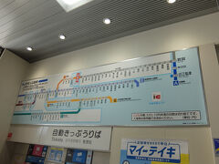 翌朝。この路線図の一番上の段、灰色の線の小浜線で終点敦賀まで向かいます。