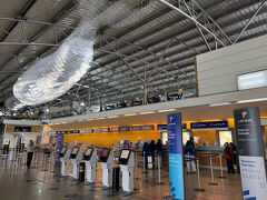 １０時半に空港到着　ここで搭乗手続きして荷物をあづけ