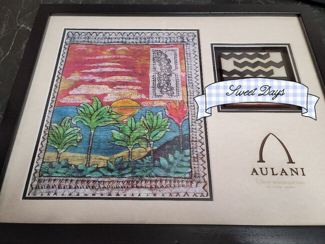 ディズニー　バケーションクラブ　アウラニ　ハワイ　アート　絵　インテリア　新品 アウラニ・ディズニー・バケーション・クラブ・ヴィラ｜ディズニー