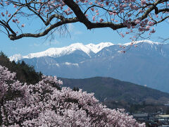 今回は循環バスできたので南口からエントリー。中央アルプスが見えます。