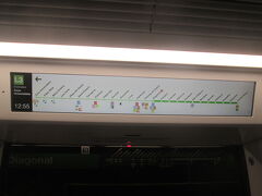 12:55
路線図(ディアゴナル駅通過中))