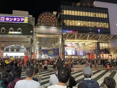 鹿児島市の天文館。南九州最大の祭り、おはら祭りでにぎわっていた