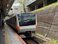 豊田駅から中央特快に乗って帰路につく。