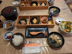 翌朝ばいえるの朝食。
ここの朝食が大好き！

今回も…ばいえるで夜も朝も温泉に入って温泉三昧！
温泉も食事も大好きな宿です。