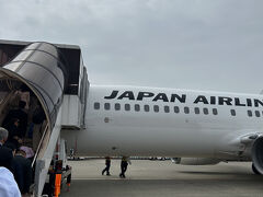 超久しぶりにバス経由でタラップを上ります。
高松行きも以前はタラップ横付けやったような気もするけど、この時間帯は少ないから小型機なんかな？