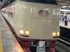 ついに来ました！サンライズ号
出雲市駅行きと高松行きがあり、岡山駅でお別れします