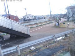 新津駅でてすぐある信越本線と磐越西線の分岐ポイントに出来る三角形の土地は