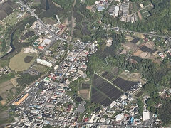 　この後乗る予定の久留里線久留里駅上空あたりです。