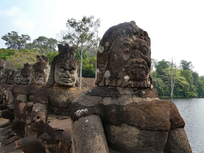 ビンテージ カンボジア アンコールワット バイヨン寺院 大理石 置物 インテリア ビンテージ カンボジア アンコールワット バイヨン寺院 大理石