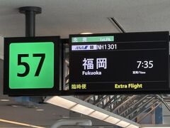ラウンジで荷物の最終調整とトイレを済ませて搭乗ゲートへ、ギリギリの予約だったので6時台のフライトでしたが、妻が頑張って何とか7時台に変更できました