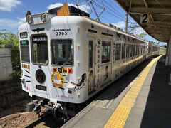 「たま電車」
基本的に単線なので停車駅で対向車を待ち受けます。

