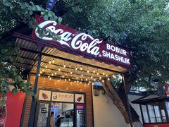 17時半も過ぎたので、雨は強いままでしたがピン留めしてあったシャシリクのお店(バブルシャシリクハナ)へ晩御飯を食べに行きました。めちゃ近いところにあって良かった。