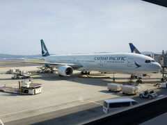 今日、台北までのフライトは、B777型です。