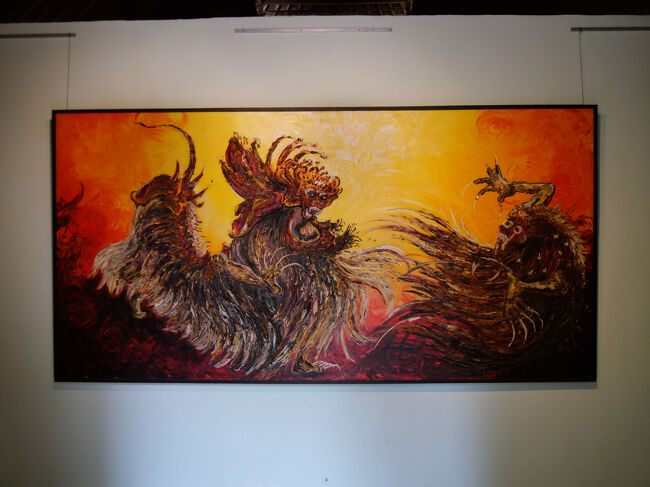 入口の絵は聖獣バロン。