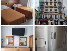 ようやくメトロでソル駅に到着。外に出るとものすごい観光客であふれかえっていました。ホテルまでは7分と書いてあったけどもっとかかりました。

ホステルなので期待はしていなかったけど、本当に最低限のものしかなく、狭い部屋でした。カードキーも一つだけでした。観光をするにはアクセスのよい場所だから選びました。