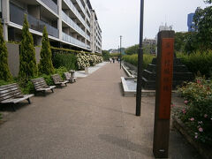 向ヶ丘遊園駅からばら園に向かう途中に通る、五ヶ村堀緑道です。
名前の通り、細い流れの脇の緑道です。
かつて向ヶ丘遊園行きのモノレールが通っていた場所に作られています。

