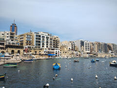 よく見るセントジュリアンの写真はここなんですね、スピノーラ湾。