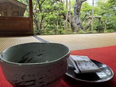 三千院を出て宝泉院へ
抹茶とお菓子をいただきゆっくり