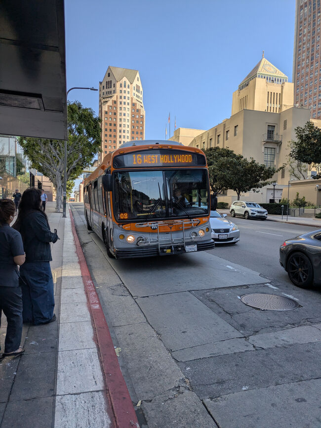 荷物を置いて、さっそく市内観光へ♪<br />まずはホテル近くのバス停からバスに乗って行きまーす。