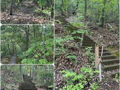 　今日の旅程は長良鉄道で郡上八幡。
　ホテルから関駅に向かう途中、遊歩道を見つけた。列車の時刻まで余裕があったので登ってみる。