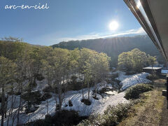 ちょうど朝陽が昇ってきました。
晴天で気持ちい～い！