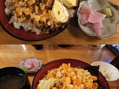 仕事で来られてる方に、今日はうに丼がありますよとアドバイス頂きました。
生うにでなく蒸しているのでしょうね！
私は生うには苦手ですが焦がしうに丼に挑戦、これで満腹です。
シェアしたら良かった。
主人は北海道の生うにの方が好みのようです。
