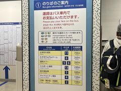 バスターミナルに行ってドームまでのした調べ