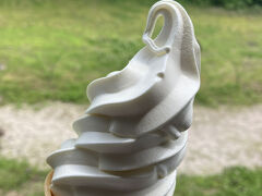 お風呂上りのソフトクリーム！