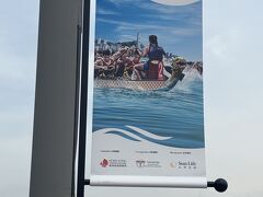 アベニューオブスターズではもうすぐ開催されるドラゴンボートレースイベントの広告や、それにちなんだショップが並んでおりました。