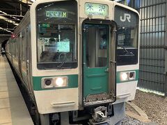 県境越えした電車は13時19分に宿泊先最寄りの峠駅に到着し、ここで下車しました。