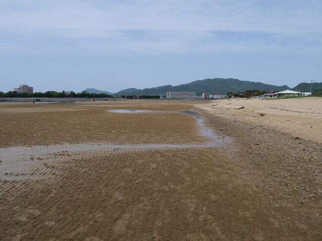 浜はかなり広め♪