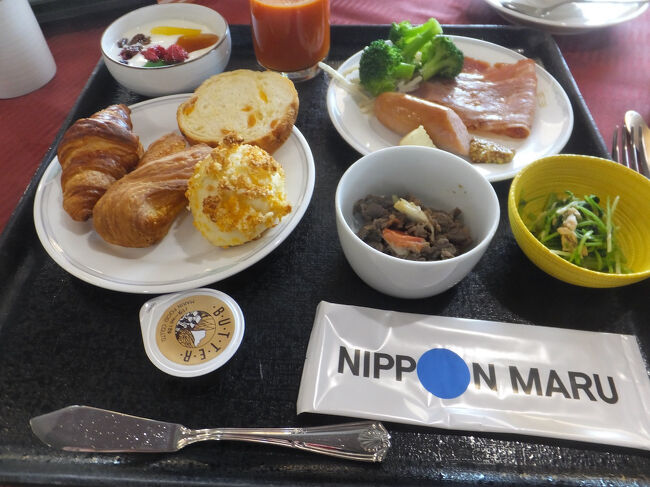 朝食。<br />洋食のバイキングにしました。
