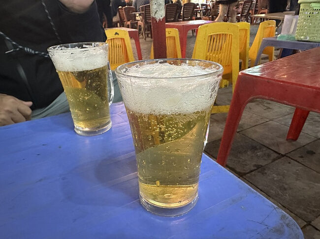 暑かったので冷え冷えのビールがおいしかった。<br />度数が低めなのか、ぐびぐび飲めます。