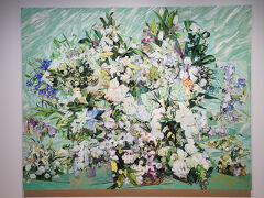 福田美蘭「冬－供花」2012年（平成24）豊田市美術館
福田美蘭さんもゴッホの描いた花の美しさに心奪われ、作品制作の契機になったことがあります。