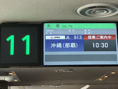 ＪＡＬ９１３便
１０：３０発