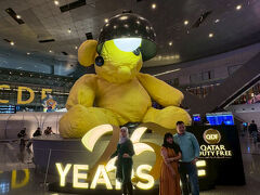 成田から11時間40分後、カタールのドーハで乗り継ぎです。